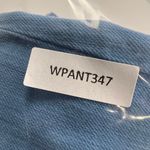 Joe’s Jeans Twill Denim Mid Rise Trouser Jeans Malibu Blue White Rivets Size 28 Photo 12