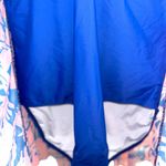 Bloomchic Pink Blue Leaf Floral Design Swimsuit Size 14/16 Photo 3
