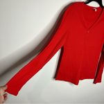 Zyia  active red waffle knit‎ top long sleeve size XL Photo 2