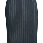 Tahari Arthur S. Levine Petites Women’s Suiting Skirt Black Light Blue Size 12P Photo 0