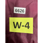 Womans Mid Length Winter Coat 4 X Maroon Full Zip Snap Excellent Condition Red Size 4X Photo 6