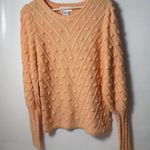 Ces Femme Sweater Dot Wool Mohair Textured Bobble Chevron Lattis Fall Chunky S Orange Photo 1