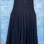 Fuzzi Jean Paul guiltier Black Lace Tulle Mesh Fit Flare Stretch dress small Photo 10