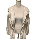 Cavalini Women's Utility Hooded Wind & Rain Jacket in Cream WORN ONCE Photo 7