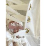 Show Me Your Mumu Clarissa Corset Dress in Ivory Luxe Satin S NWT Photo 6