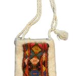 Vintage 1970s Handwoven Sheep Wool Bohemian Hippie Bag Made In Greece Photo 0