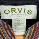 Orvis  Women’s Striped Quilted Cotton Jacket Boho Folk Artsy Layer Piece Sz XL Photo 1
