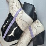 Dolce Vita Leather Cowboy Boots Loral Black/White Size 6.5 Black Photo 9