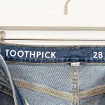 J.Crew Denim High Rise Toothpick Skinny Jeans Blue Birch Wash Stretch Size 28 Photo 4