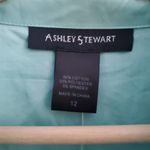 Ashley Stewart Floral Ruffle Button Down Shirt Top 12 Photo 7