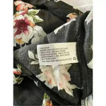 Xhilaration  Black Floral Short‎ Sleeve Jumpsuit Small Photo 6