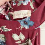 Altar'd State Altar’d State Burgundy Floral Romper Photo 5