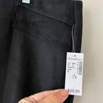 Retrology Sz 1X Black Velvet Pants Pull On Stretch Tapered Leg Dress Pants Photo 2