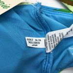 Aerie Bikini Top Scoop Geometric Stripe Green Blue L Photo 4