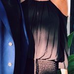 Planet Blue  Blue Life Shirred Dress Photo 4