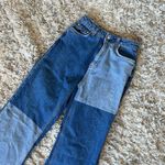 Free People Patchwork Wide Leg Jeans Photo 2