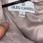 Oleg Cassini Womens Size 8 Metallic Dress EUC Photo 3