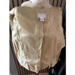 kim rogers  tan leather jacket size large stylish winter jacket Photo 3