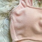 Stoney Clover Lane x Target Light Pink Textured Bralette Swim Swimsuit Top L new Photo 2