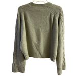 J.Crew black label boucle cashmere sweater light green slouchy Large Photo 1