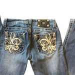 Miss Me Jeans Brand New Never Worn. REAL Leather Trim on Back Pockets. Sz 28 Photo 5