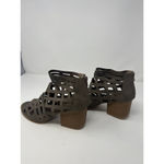 Qupid Women's Caged Block Heel Booties Sz 8.5 Photo 3