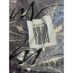 Midnight Velvet Open Knit Top Womens Size XL Purple Pearl Embellished 1/2 Sleeve Photo 5