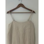Entro NWT Abercrombie Fitch Button Front Dress Tan Linen Cotton Blend M Tall Skort MT Photo 1