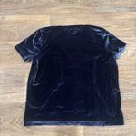 Madewell  Velvet Tie-Neck Blouse Nightfall Navy | Soft Luxe Holiday Party Top | S Photo 1