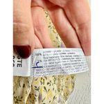ZARA NWT  Puff Sleeve Pleated Floral Print V-Neck Top Blouse Yellow Womens Medium Photo 6