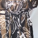 Apt. 9  semi sheer black nighty w/ white design Photo 7