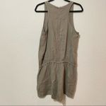 Joie  Green Linen Sleeveless Casual Cargo Romper S One Peice Womens Beachy Summer Photo 9