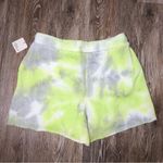 Free People  Kelly Washed Green Yellow Tie Dye Lounge Short XS NWT Photo 2