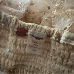 Free People  Sosha Party Womens  Top Gold Sz XS Photo 6