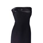 Revolve Badgley Mischka (from ) authentic strapless leather & bow detail mini / midi Dress Photo 4