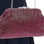 Reiss  ADALINE EMBELLISHED SPARKLE CLUTCH BAG, Evening Party Bags, Purple,  NWT Photo 6