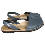 PONS Avarcas Menorca Spain Sandals Blue Leather Peep Toe Slingback Women’s 10 Photo 1