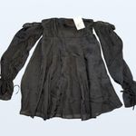 Forever 21 NWT Off-Shoulder Black Mini Dress, Size Small Photo 1