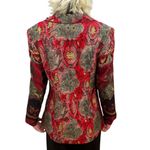 Vintage Blazer skirt set size s holiday party work Red Photo 3