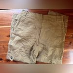 ZARA  Women’s Khaki Cropped Cargo Pants – Size M Photo 3