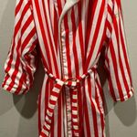 Truly Very Sexy Valentine’s Day Red White Striped Bath Robe Photo 2