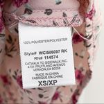 Pleione  Floral Faux Wrap Mauve Pink Top XS Photo 7