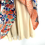 Ark & Co. size small sleeveless dress orange white geometric print v neck & back Photo 4