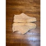 Eric Michael   Taupe Leather Serena Espadrille Shoe with Top Zipper Photo 2