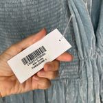 Reformation NWT  Albi Velvet Mini Dress in Turquoise Photo 5