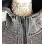 Athleta fuse scuba zipper hoodie gray with black size medium Photo 5