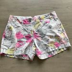 Loft  linen blend floral shorts sz 2 GUC Photo 0
