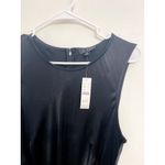 J.Crew High Neck Slip Dress in Luster Crepe Black Size 16 Minimalist LBD Glam Photo 3
