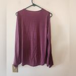 Alya  purple Long Sleeve blouse size womens small oversized Photo 1