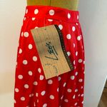 Vintage . New. Leo’s dancewear Red Polka Dot Print Skirt Photo 5